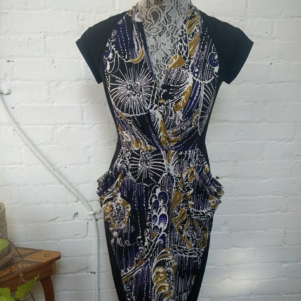 BCBG Maxazria V Neck Dress